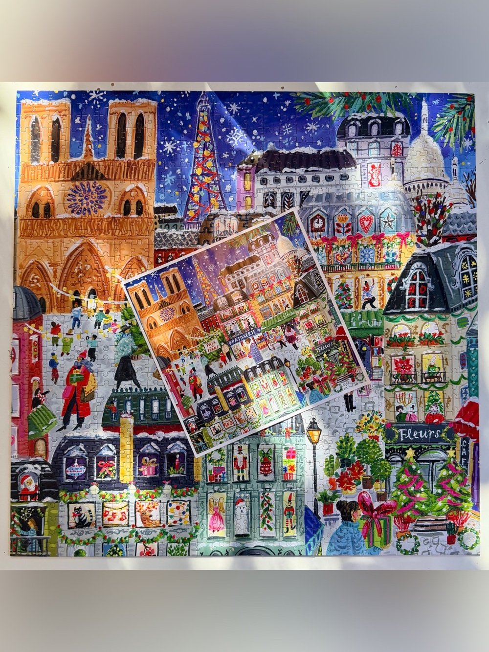Paris Christmas 1000 Piece Puzzle by eeBoo